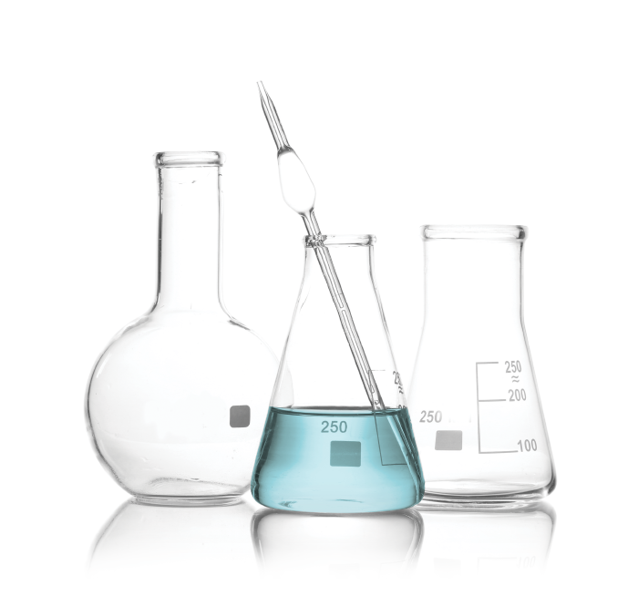 laboratory beakers